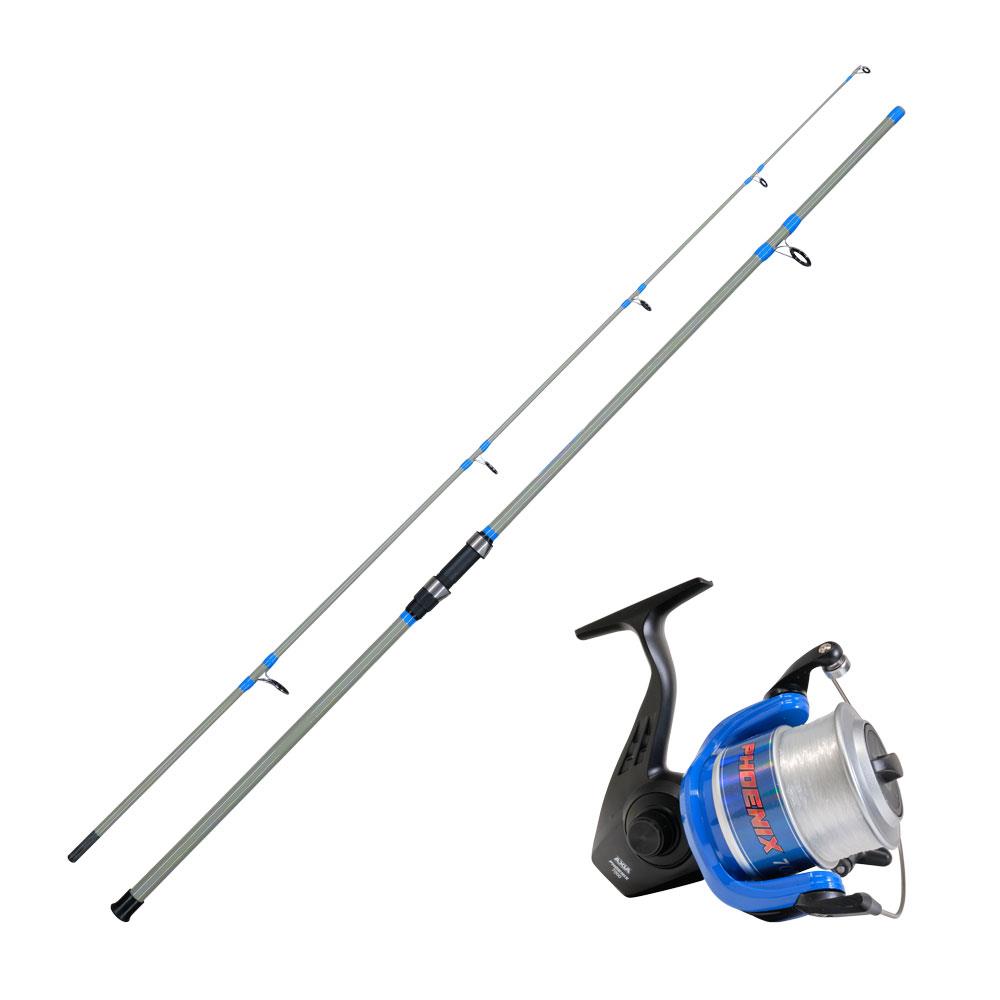 Axia Phoenix Beach & Pier Rod 10′ & 6000FD Reel & 18lb Line