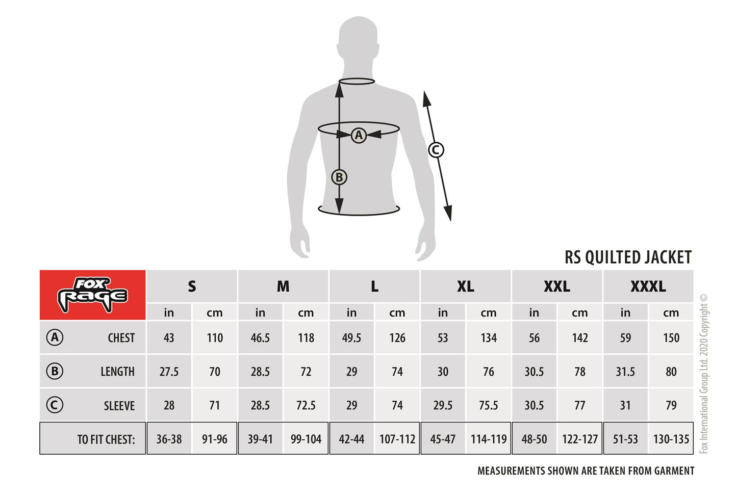 Fox Rage Rip Stop Quilted Jacket Camo Puffa