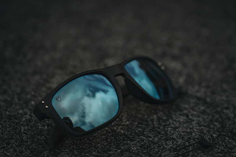 Fox Rage Transparent Black Brown Lens Mirror Blue Eyewear