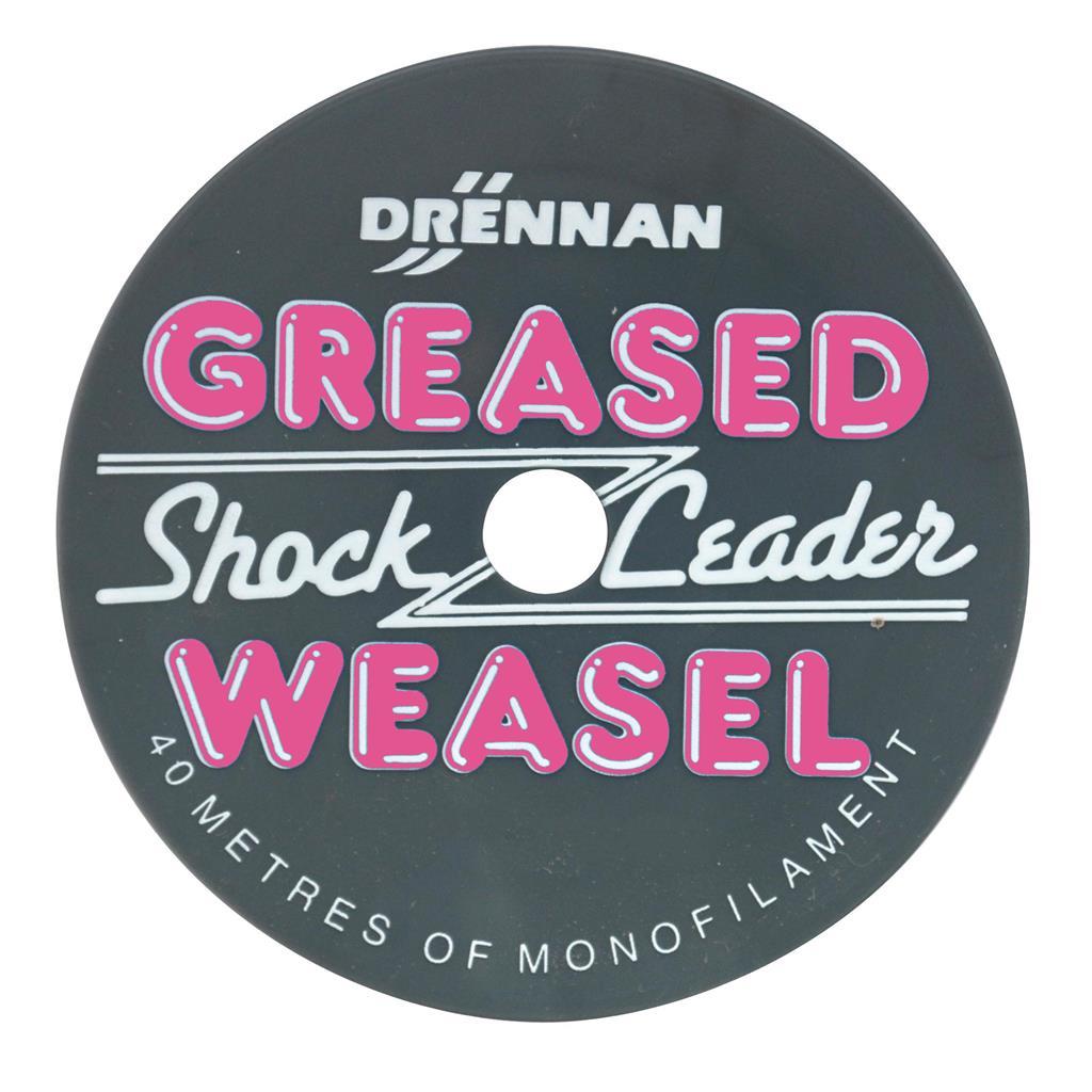 Drennan Greased Weasel Shock Leader 40m Grey