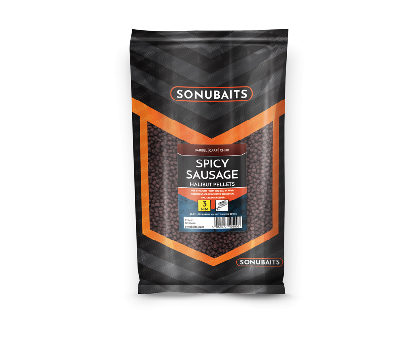 Sonubaits Spicy Sausage Halibut Pellets