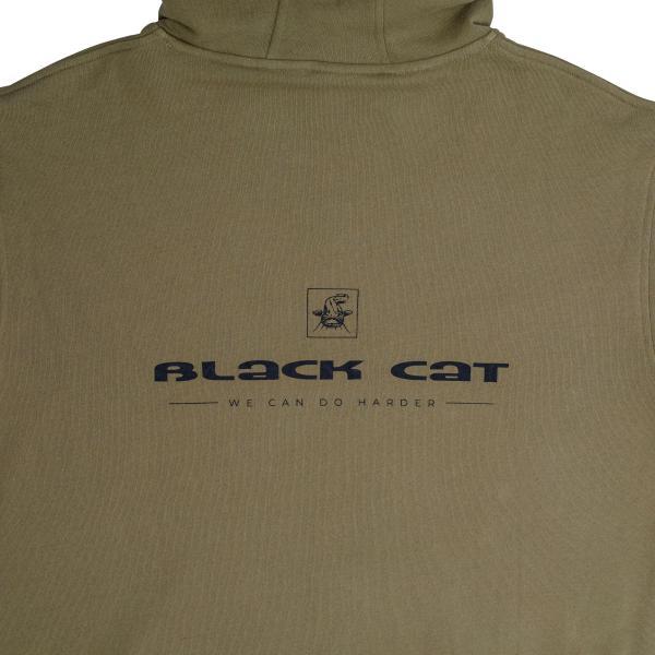 Black Cat Hoodie Khaki
