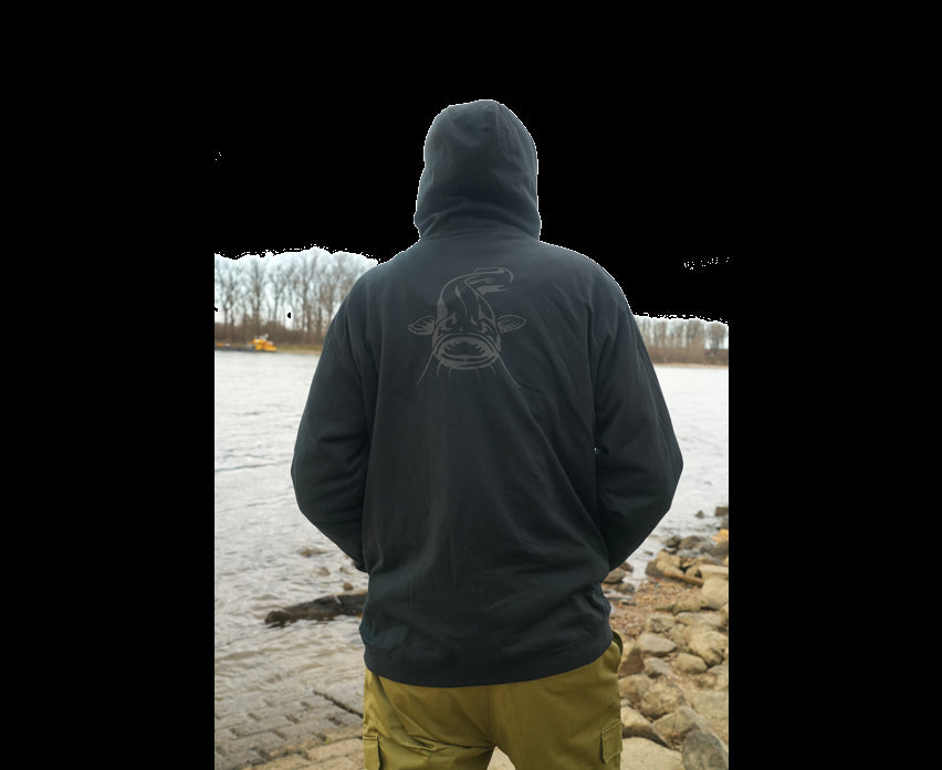 Black Cat Zip Hoody