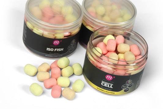 Mainline Fluoro Dumbell Wafters 12x15mm PYW Mix
