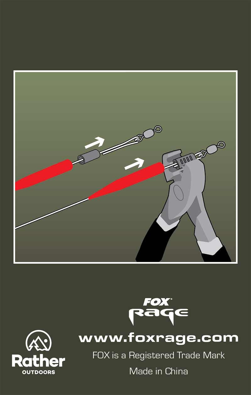 Fox Rage Predator Red Trace Crimp Covers x 25pcs