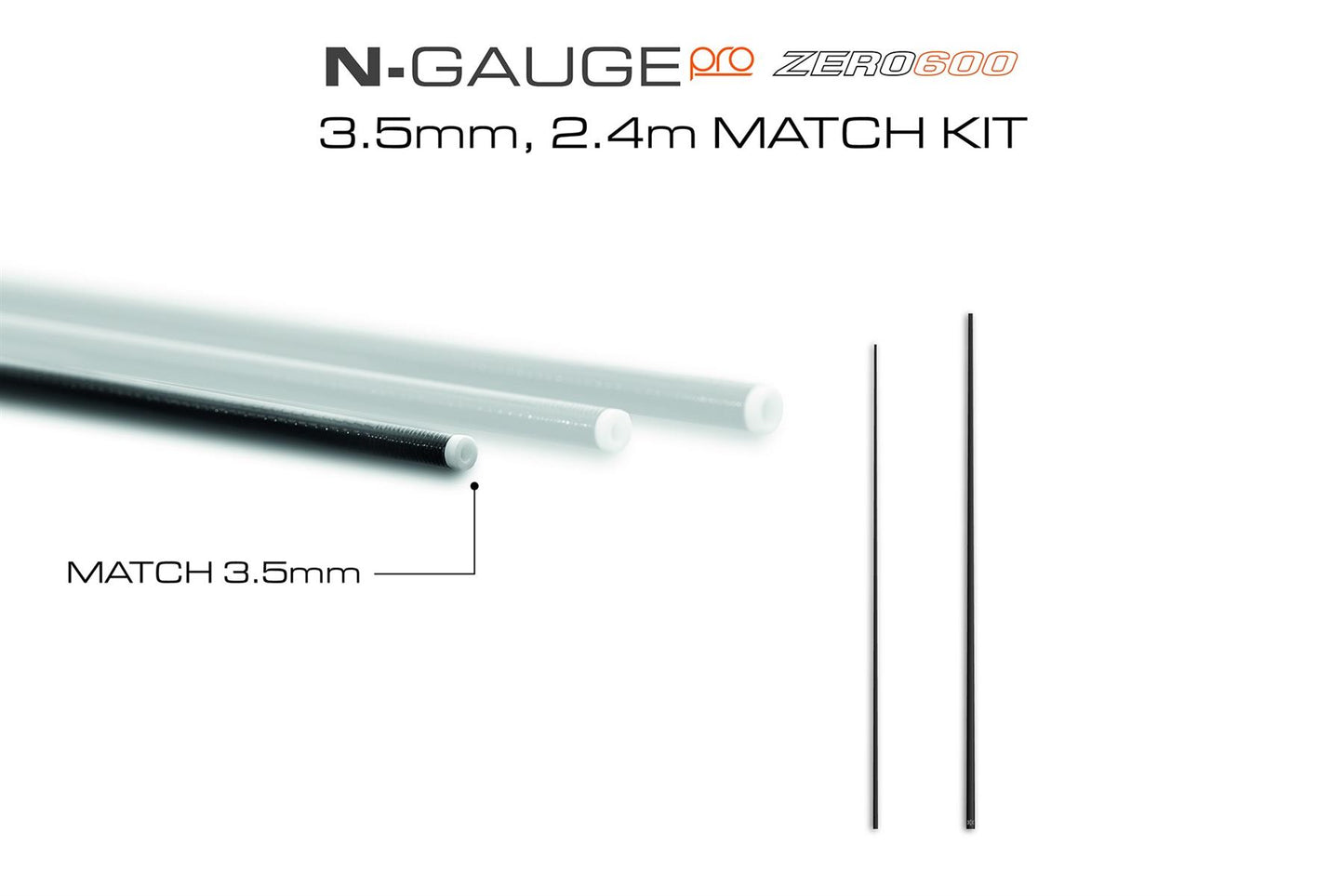Guru N-Gauge Pro Zero 600 Match Kit 3.5mm Top 2 2.4m