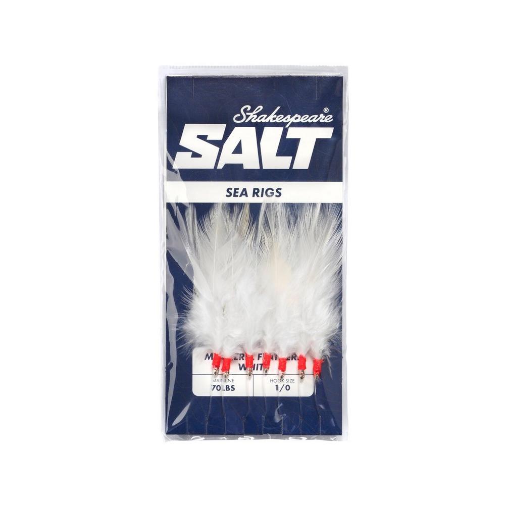Shakespeare Salt Sea Rig - Mackerel Feathers White