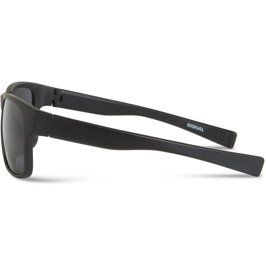 Madison Signal Matt Black Sunglasses - Black Mirror Lens
