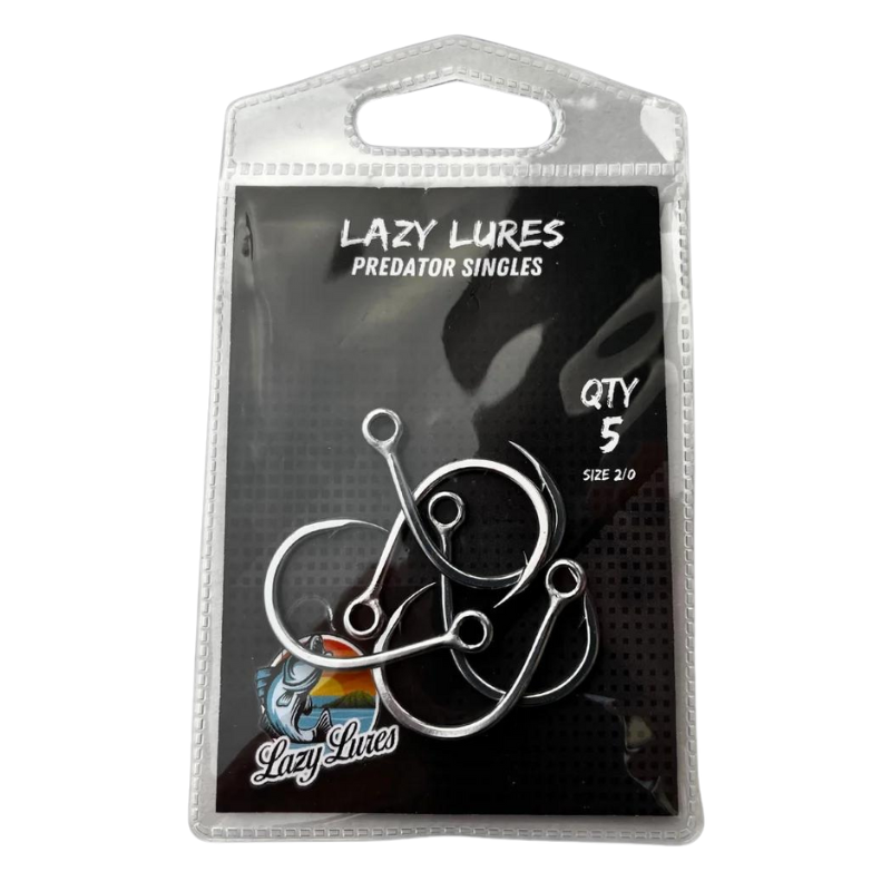 Lazy Lures Predator Single Hooks Size 2/0