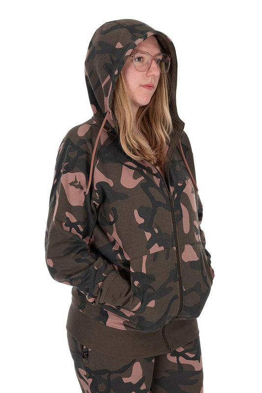 Fox Womens Camo Zipped Hoodie