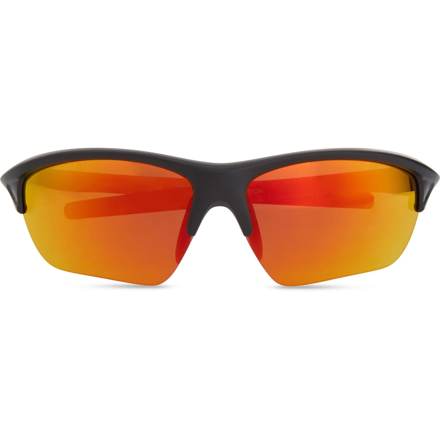 Madison Mission Matt Black Sunglasses - Fire Mirror Lens