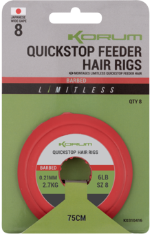 Korum Limitless Quickstop Feeder Hair Rigs