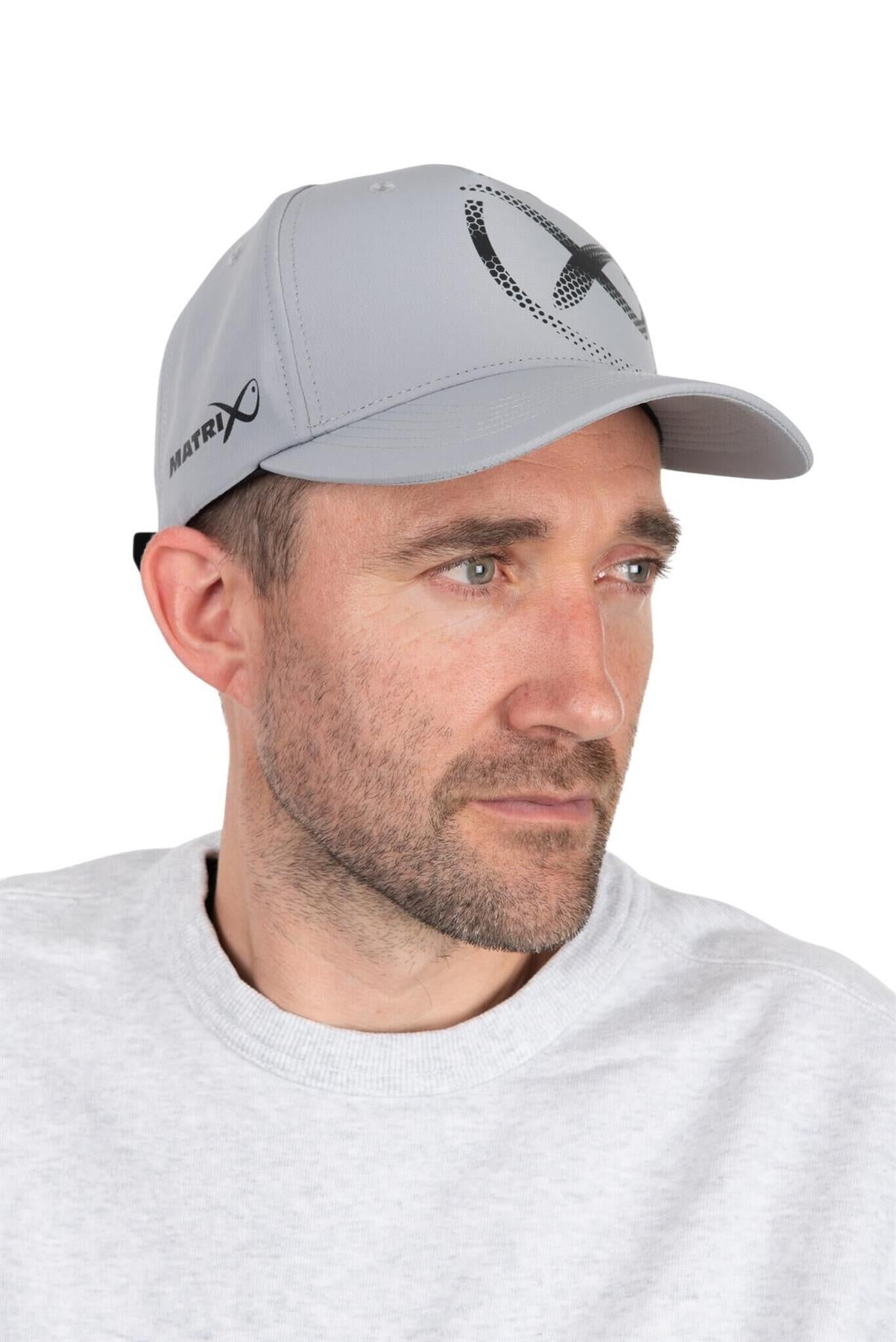 Matrix Faded Print Cap - Light Grey