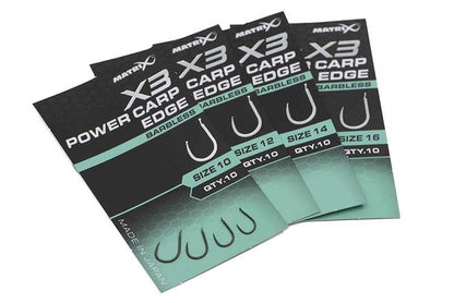 Matrix X3 Power Carp Edge Hook - Spade Barbless