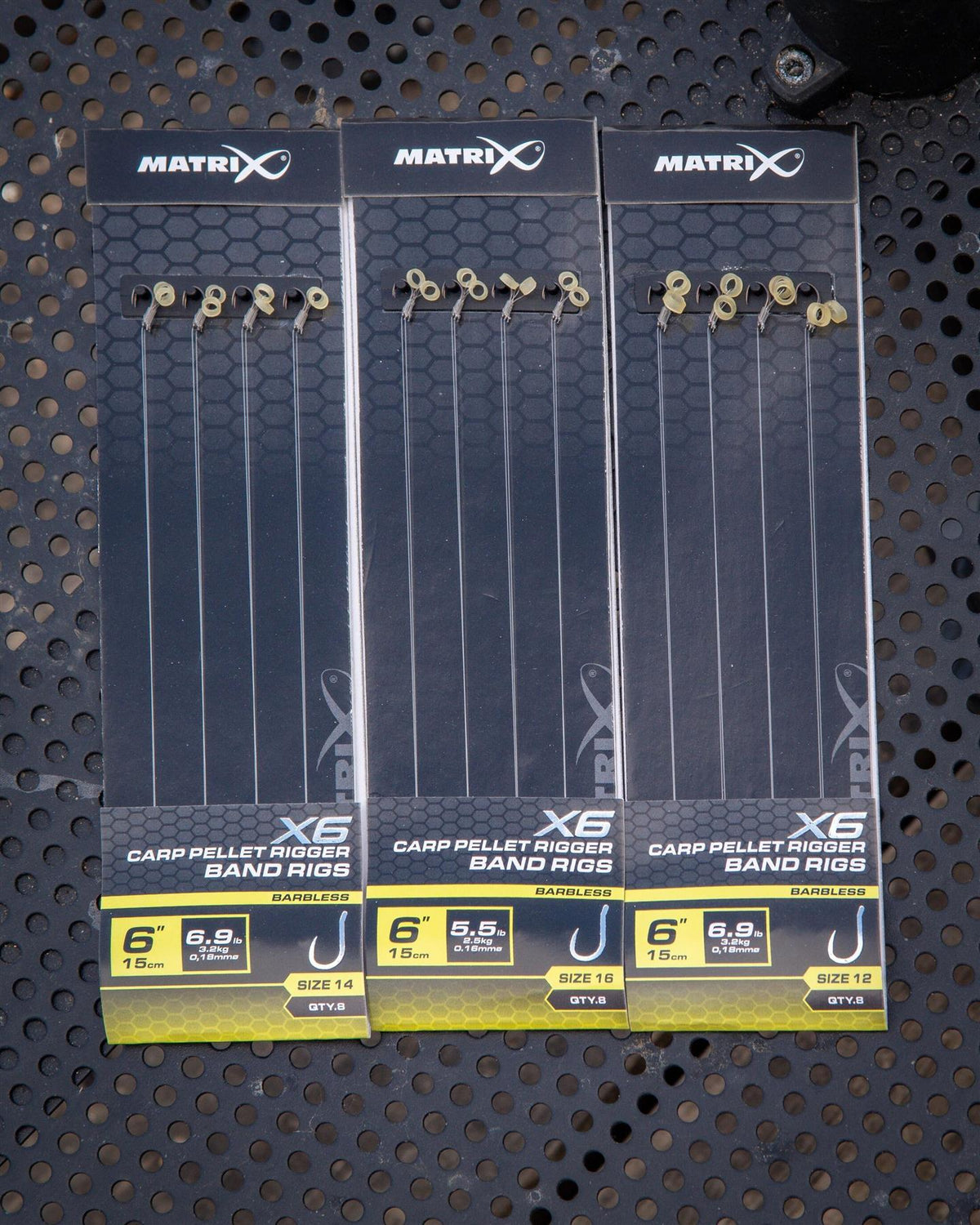 Matrix X6 Carp Pellet Rigger Band Rigs 15cm