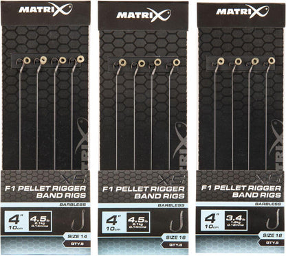 Matrix X5 F1 Pellet Rigger Band Rigs 10cm