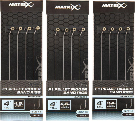 Matrix X5 F1 Pellet Rigger Band Rigs 10cm