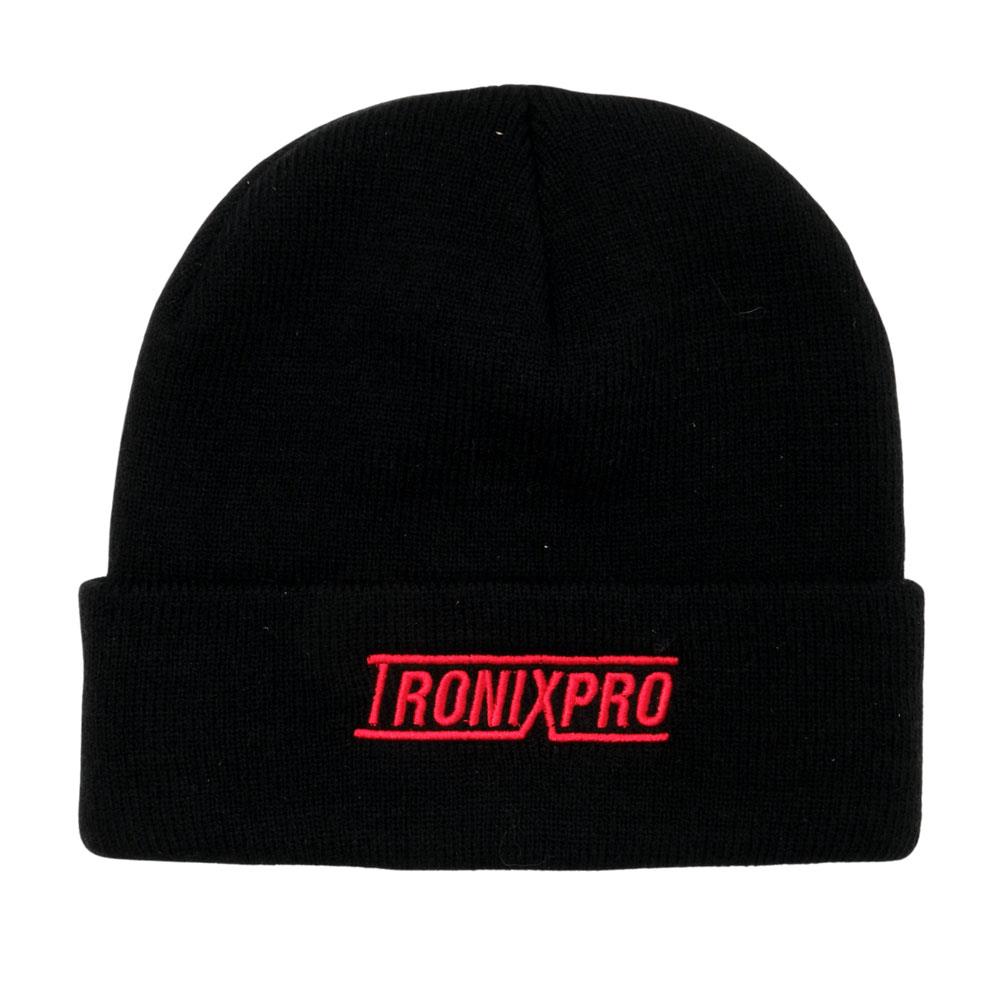 TronixPro Classic Beanie Hat Black/Red