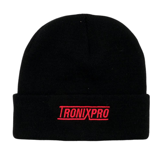 TronixPro Classic Beanie Hat Black/Red