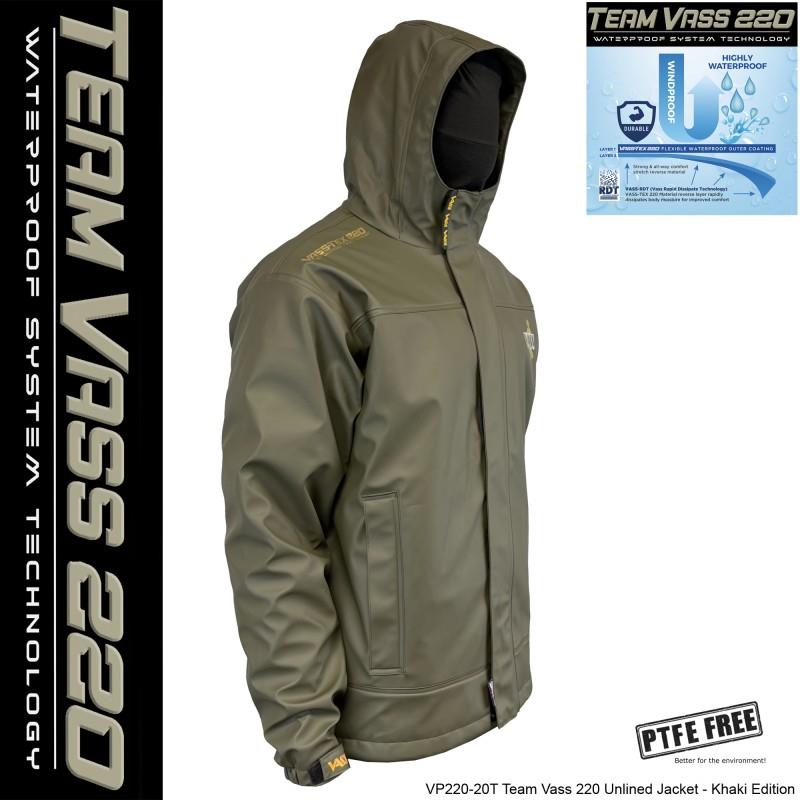 Vass 220 Unlined Jacket Waterproof Khaki Edition