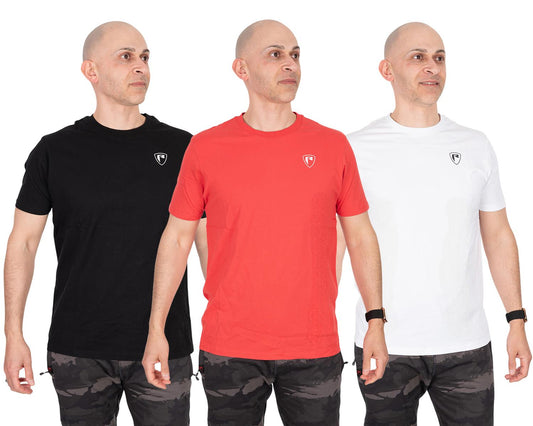 Fox Rage T-Shirt 3 Pack Black Red & White