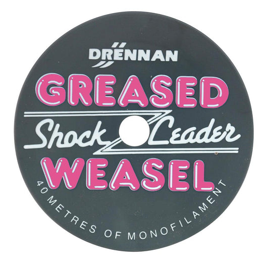 Drennan Greased Weasel Shock Leader 40m Grey