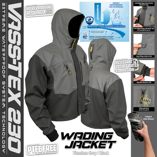 Vass-Tex 230 Unlined Waterproof Short Wading Jacket