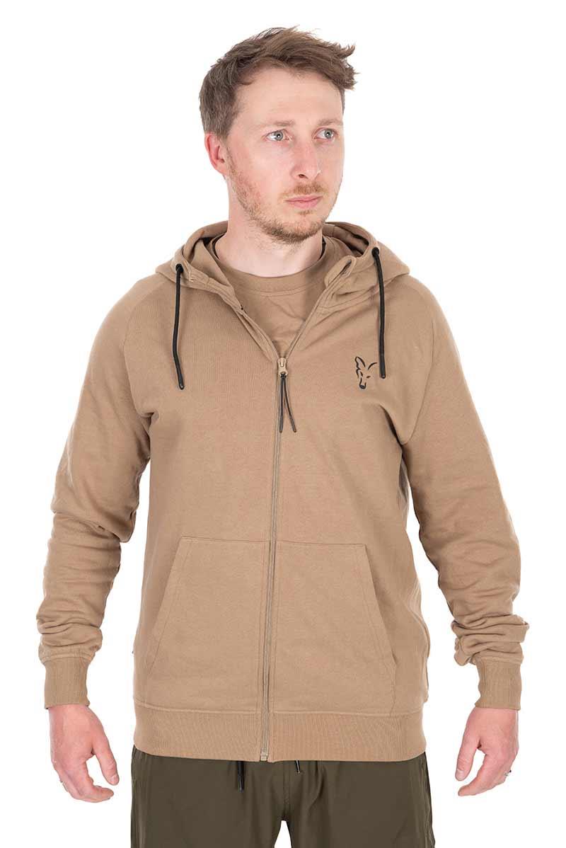 Fox Collection LW Zip Hoody - Tan Ltd