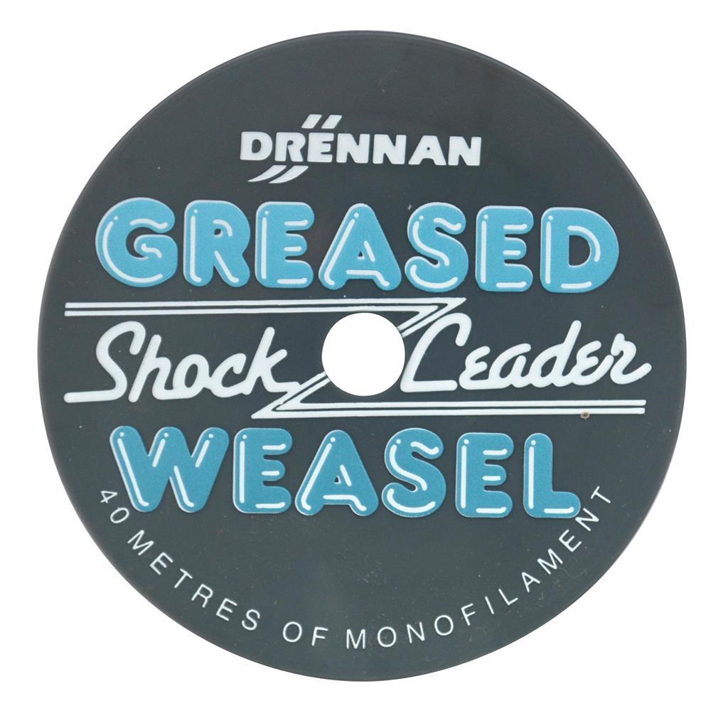 Drennan Greased Weasel Shock Leader 40m Clear