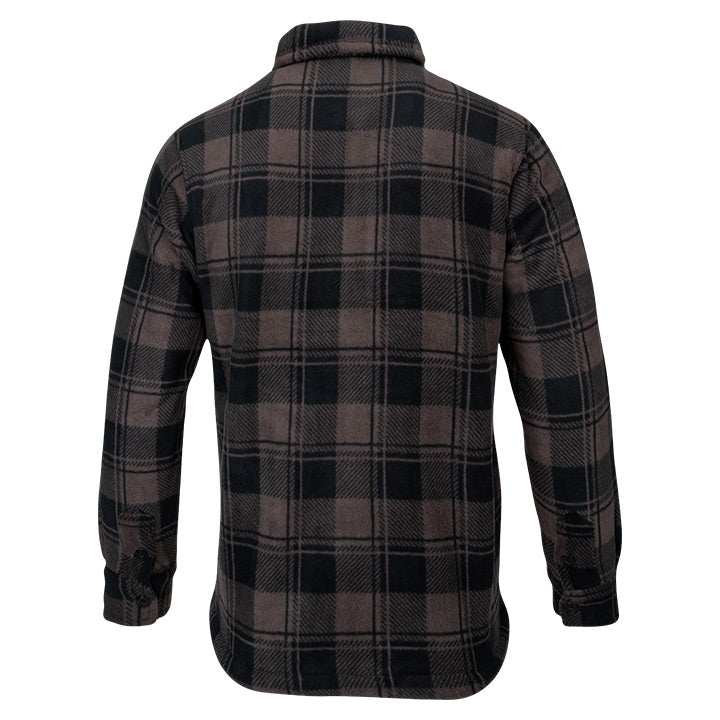 Speero Sherpa Fleece Lined Shirt Brown