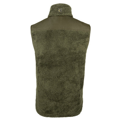 Speero Sherpa Fleece Gilet Dark Olive