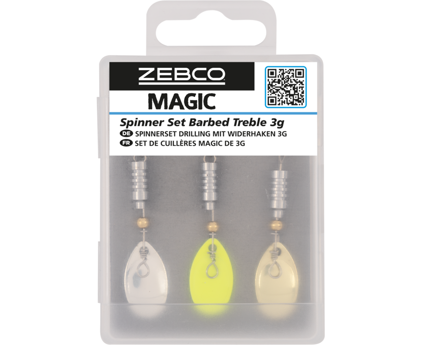 Zebco Magic Spinner Set Barbed Treble