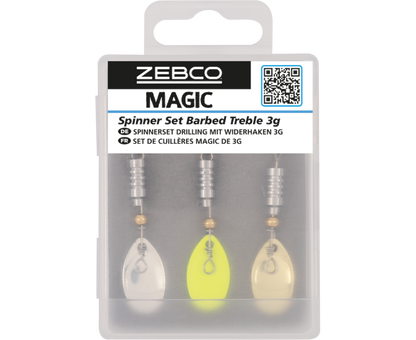 Zebco Magic Spinner Set Barbed Treble