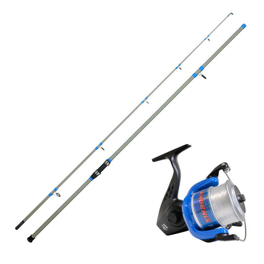 Axia Phoenix Beachcaster 12′ Rod & 7000FD Reel & 20lb Line