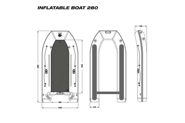Nash Boat Life Inflatable Boat 280
