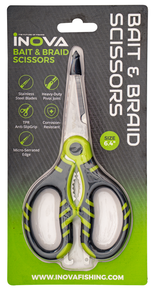 Inova Stainless Steel Bait & Braid Scissors