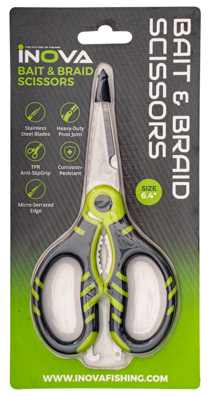 Inova Stainless Steel Bait & Braid Scissors