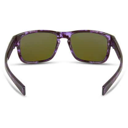 Madison Signal Crystal Tortoise Shell Sunglasses - Purple Mirror Lens