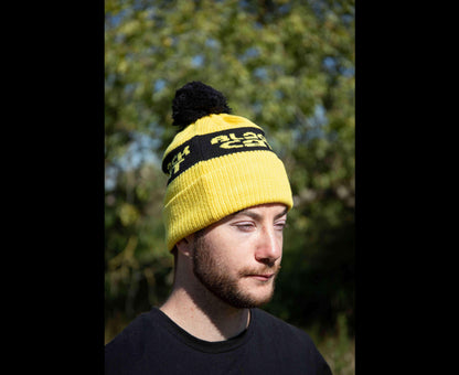 Black Cat Yellow Bobble Hat