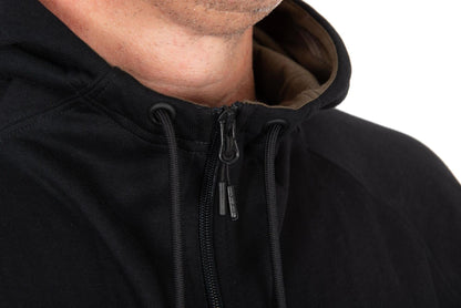 Fox Collection Zipped Hoody Black