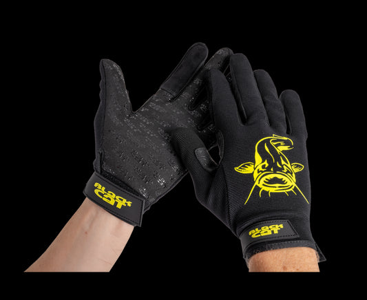 Black Cat Gripper Gloves