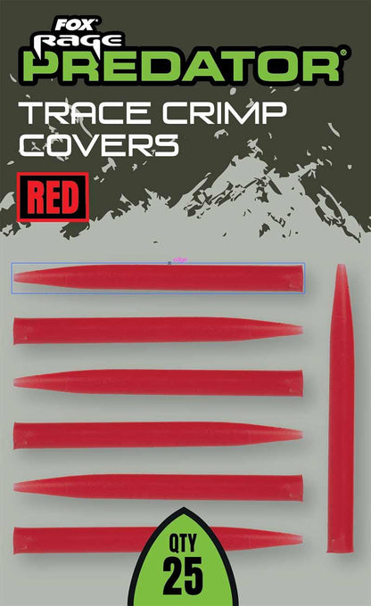 Fox Rage Predator Red Trace Crimp Covers x 25pcs
