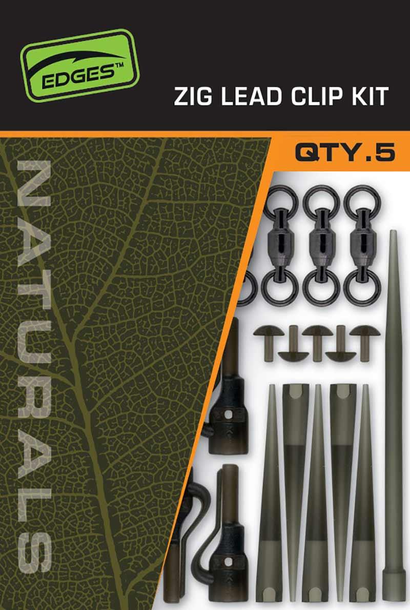 Fox Edges Naturals Zig Lead Clip Kit