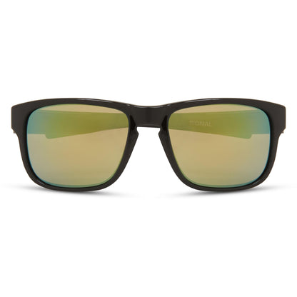 Madison Signal Gloss Black Sunglasses - Bronze Mirror Lens