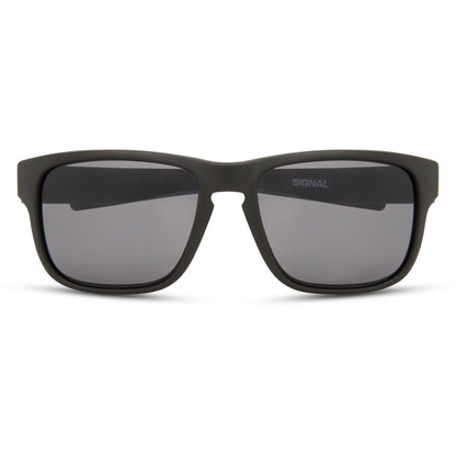 Madison Signal Matt Black Sunglasses - Black Mirror Lens