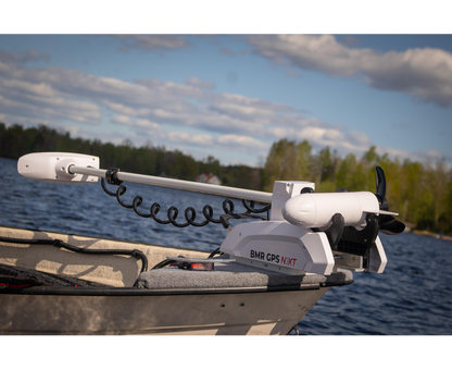 Rhino BMR GPS NxT 65 Longshaft 12V Electric Outboard Motor White