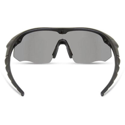 Madison Eyewear Shields Matt Black Sunglasses 3 Polarised Lens Pack Silver Bronze Yellow