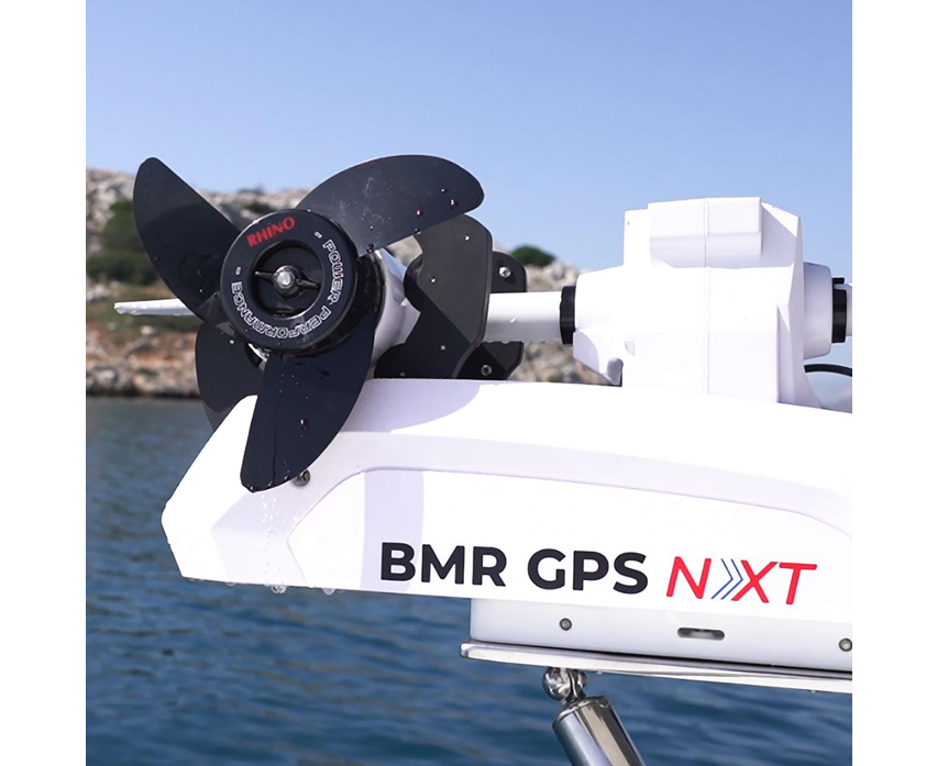 Rhino Motors BMR GPS NxT 95 XL Shaft 24V Electric Outboard Motor white