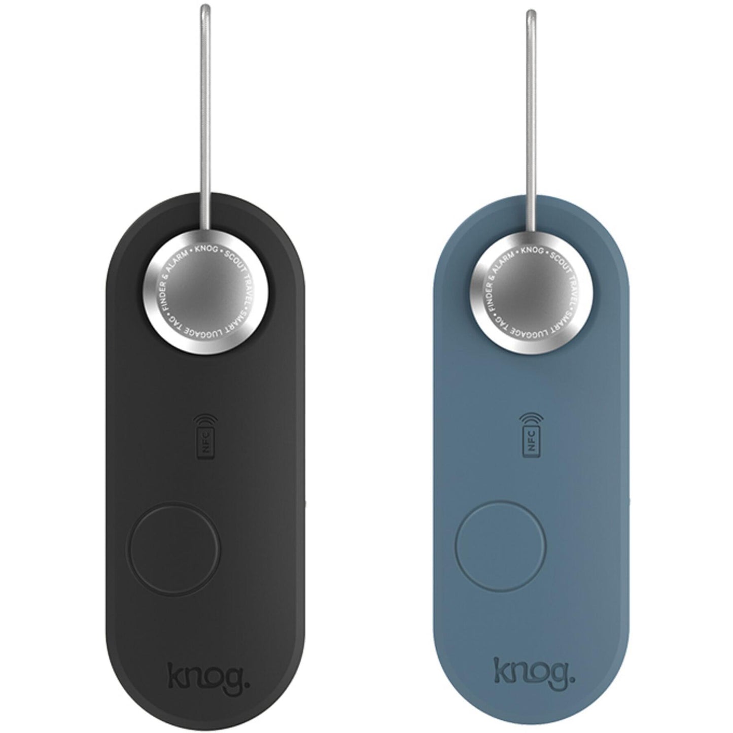 Knog Scout Travel Luggage Alarm and Finder - Twin Pack - Black / Blue