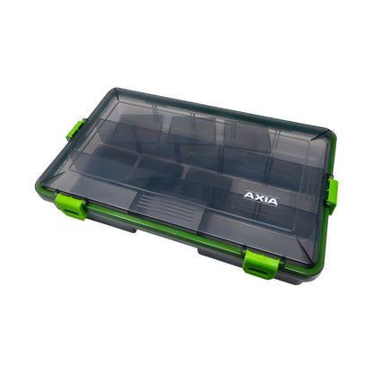 Axia Waterproof Lure Box Large 27.5x18.5x5cm Green